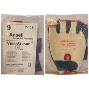 NIP Ansell Vibra Guard 7-111 Vibration Impact Resistance Glove LEFT Hand Size 9